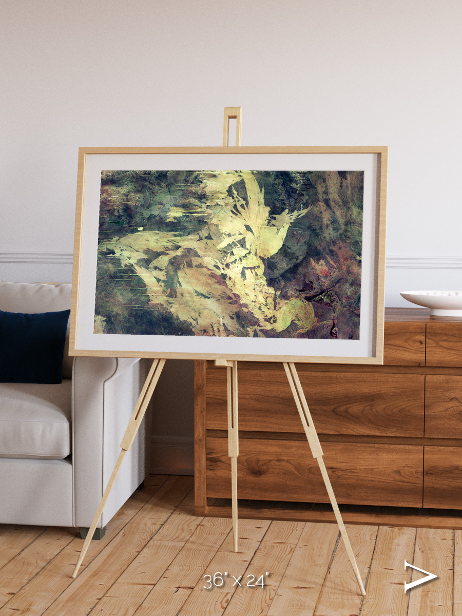 Windwritten Dunes, Great Sandy Scars Framed & Mounted Print