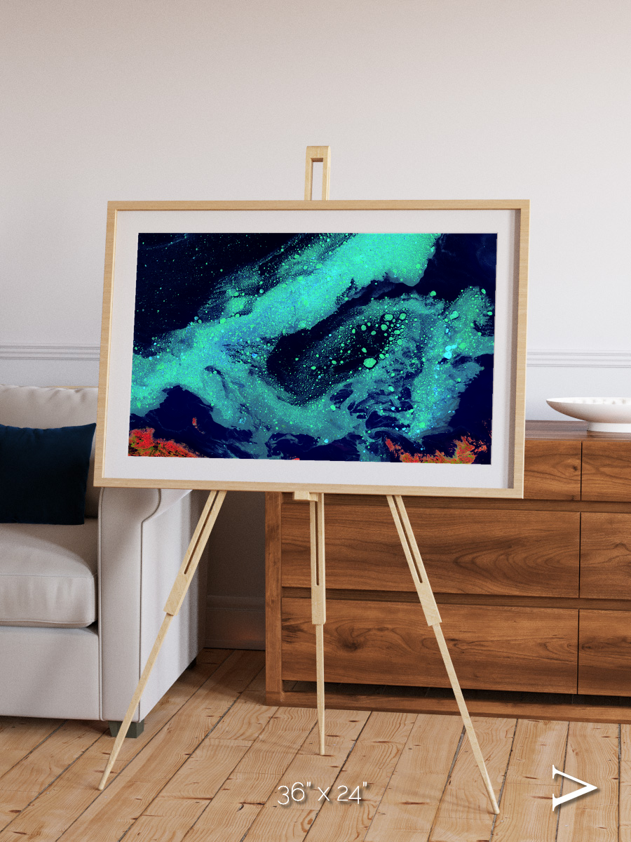 Frozen Currents, Foxe Basin Framed & Mounted Print