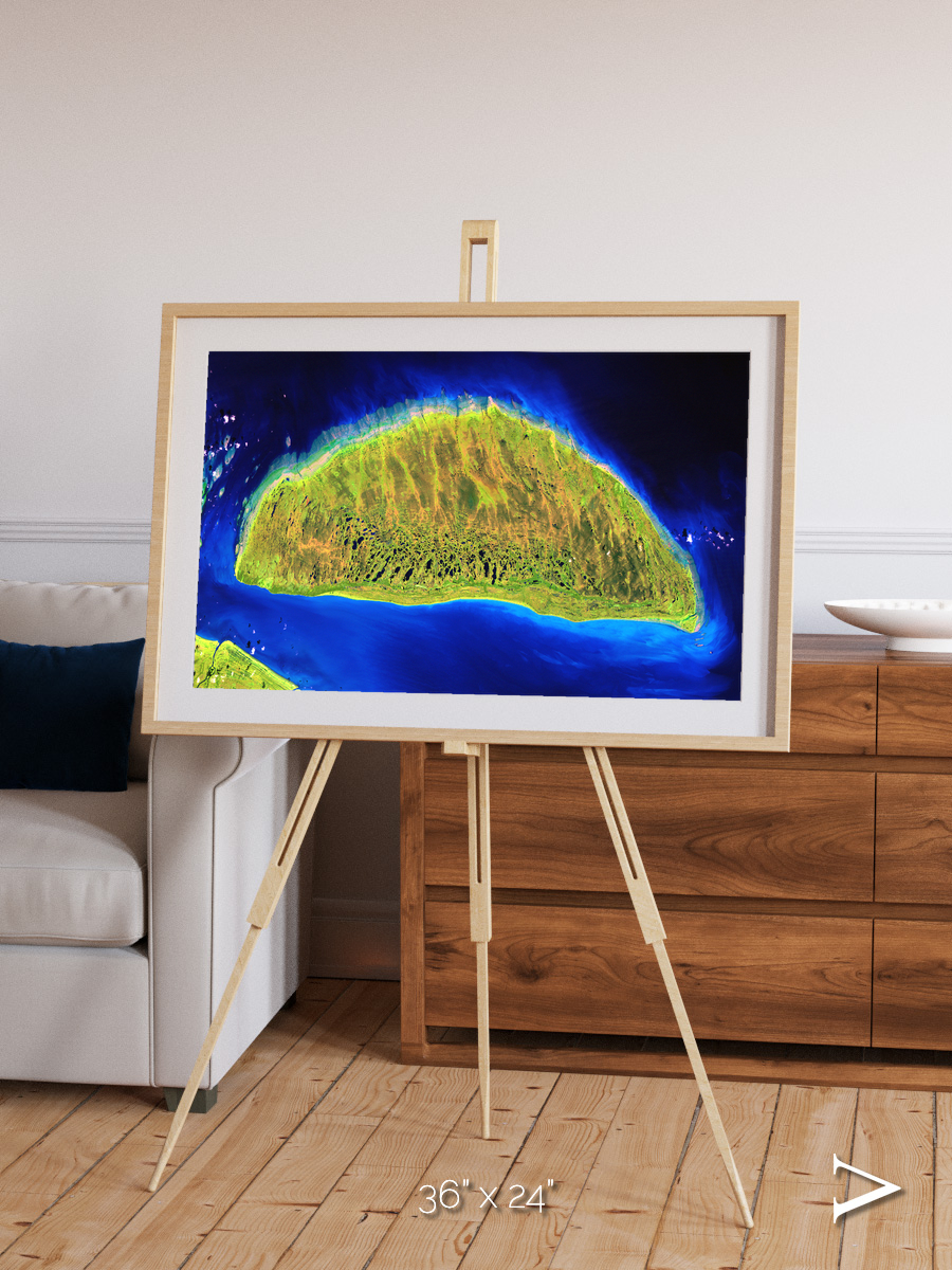 Coastal Fragments, Island Rebound Framed & Mounted Print