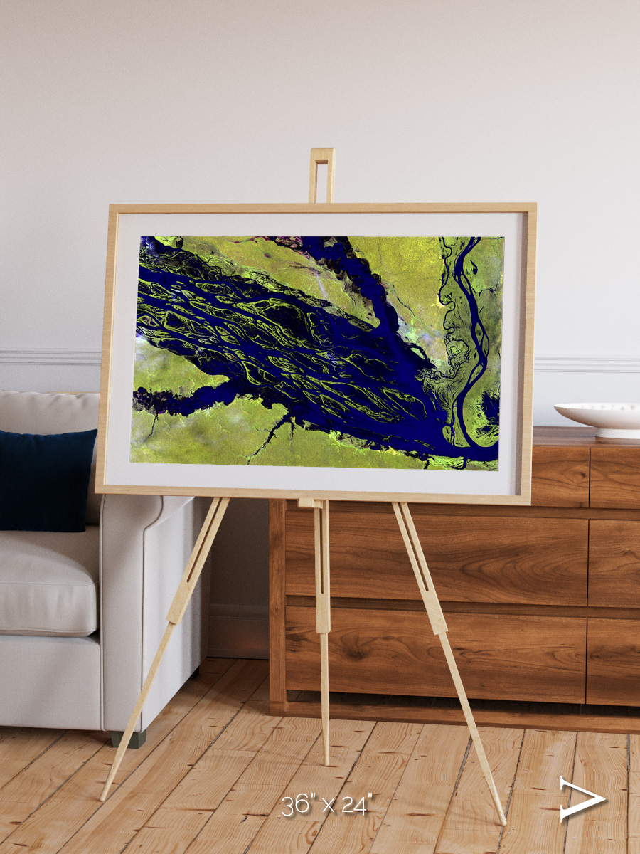 Painted Archipelago, Jau Park Framed & Mounted Print