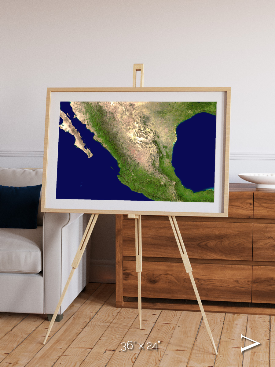 Windwritten Sands, Mexico and Central America Framed & Mounted Print