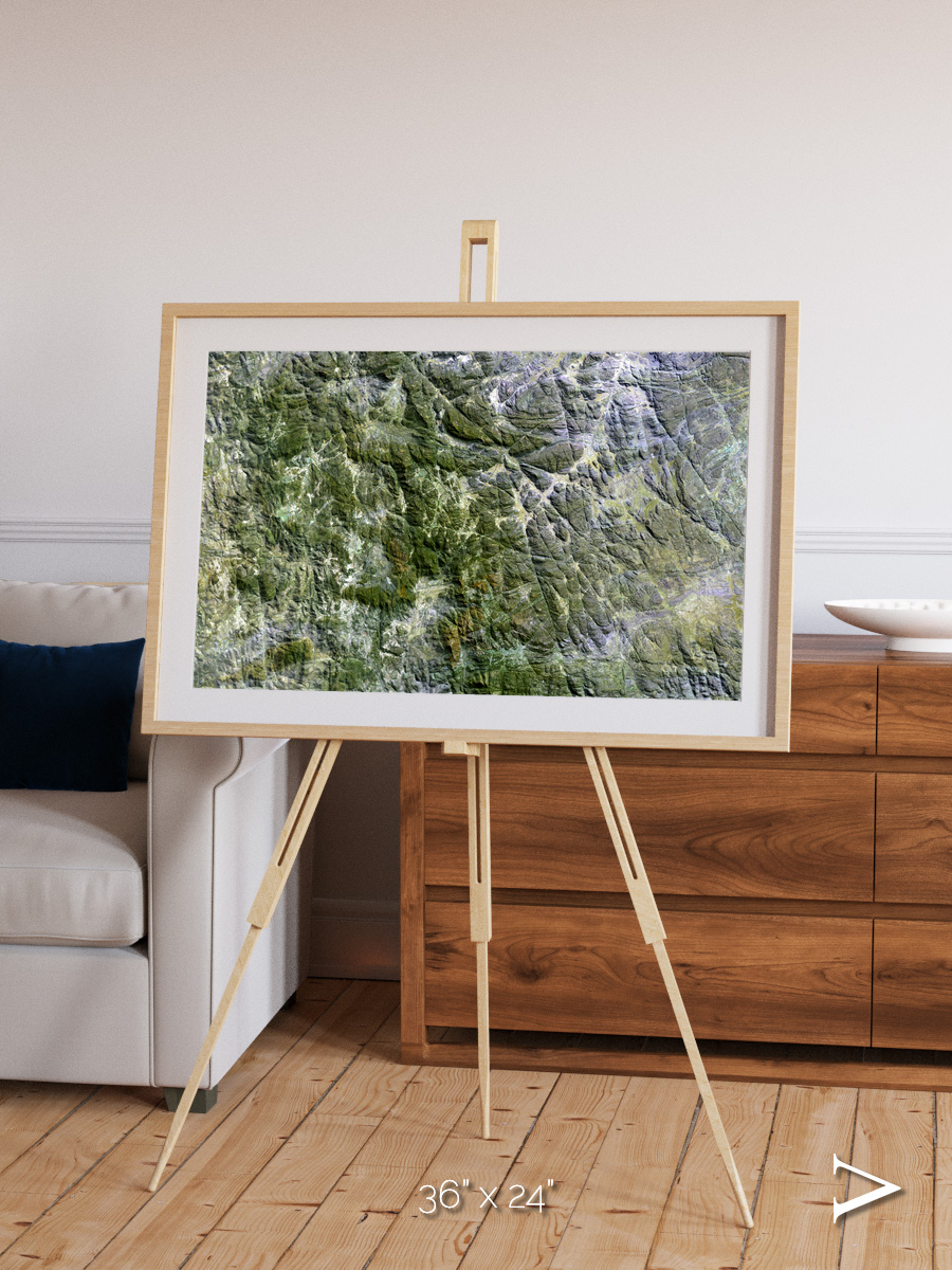 Earth in Colour, Namaqualand Framed & Mounted Print