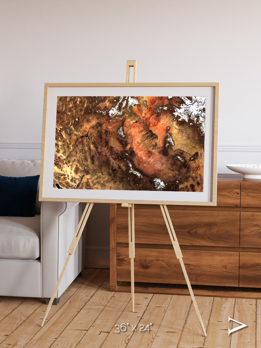 Sunlit Dunes, North America Framed & Mounted Print