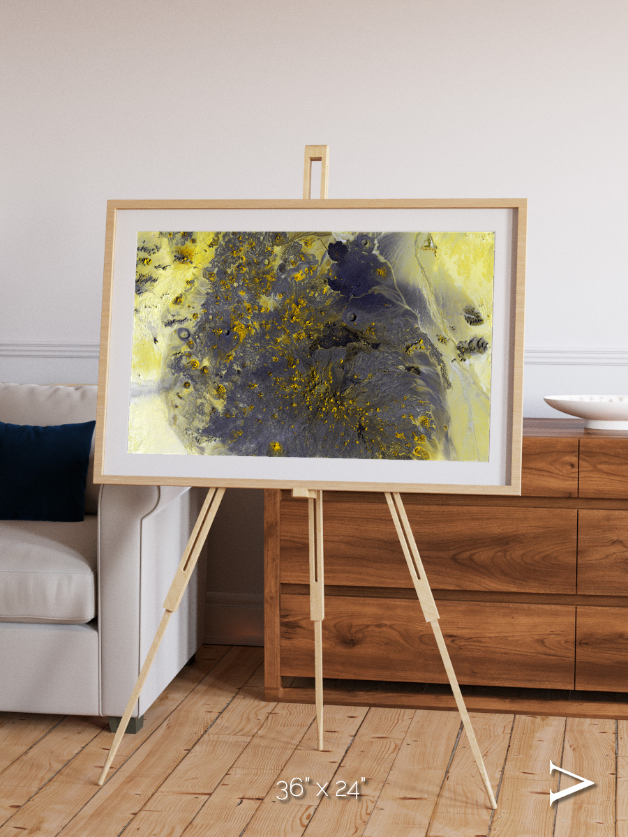 Dormant Giants, Pinacate Volcano Field Framed & Mounted Print