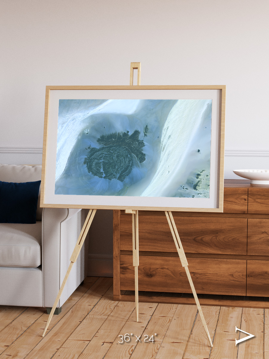 Shifting Dunes, Sahara Desert Framed & Mounted Print