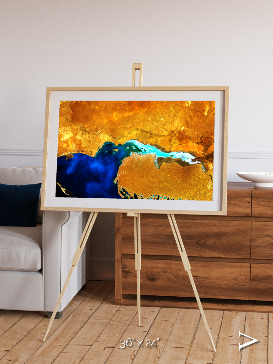 Coastal Phantom, Dardzha Peninsula Framed & Mounted Print