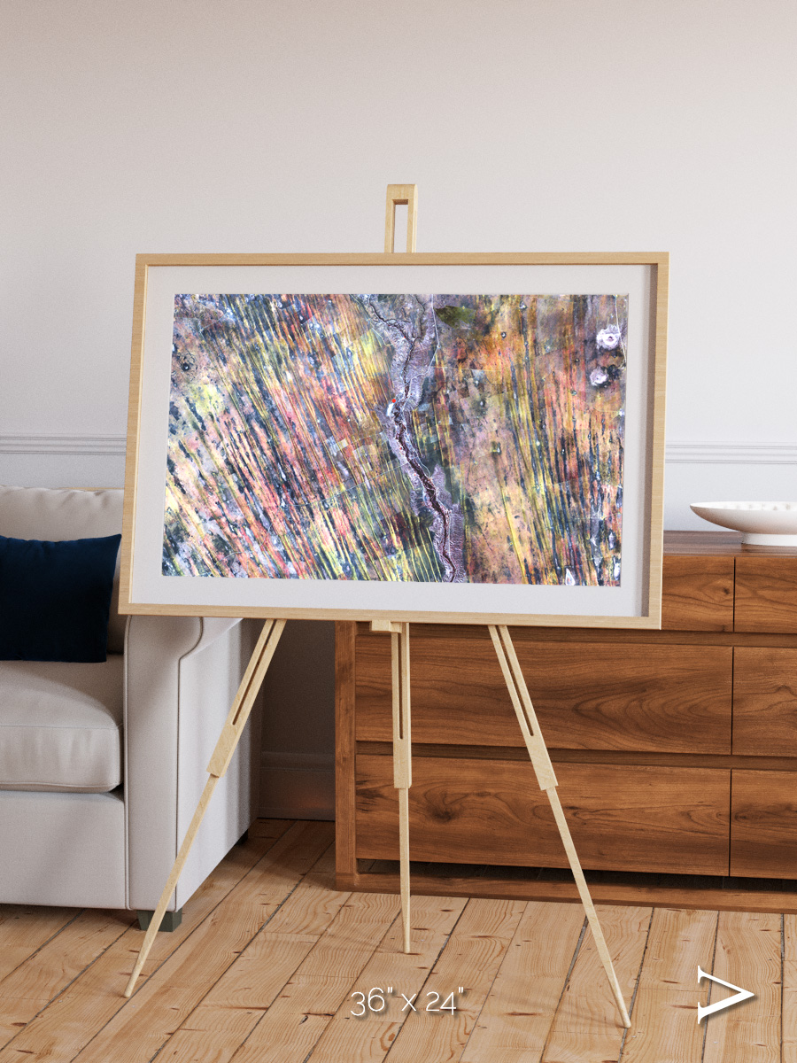 Crevasse Lines, The Optimist Framed & Mounted Print