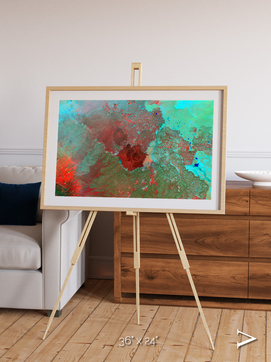Shifting Dunes, The Syrian Desert Framed & Mounted Print