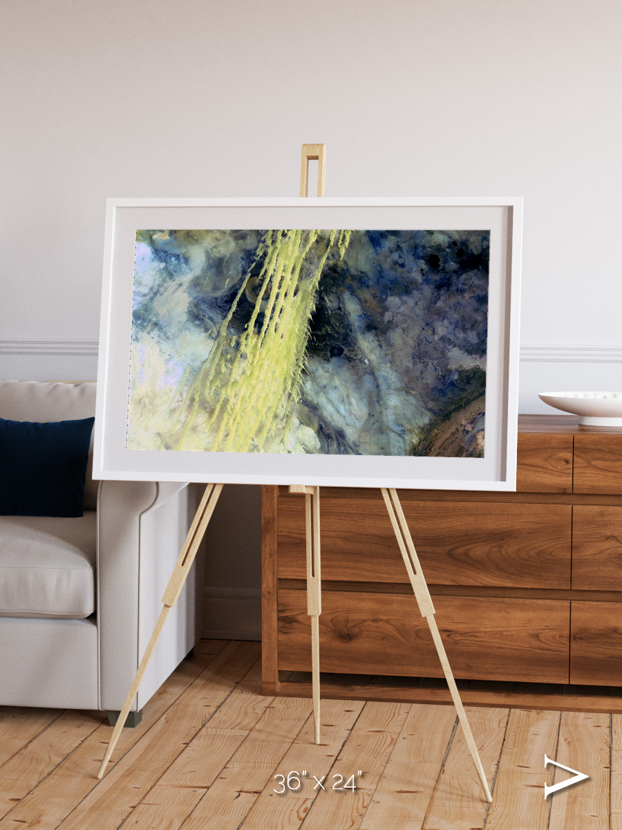 Shifting Sands, Algerian Abstract Framed & Mounted Print