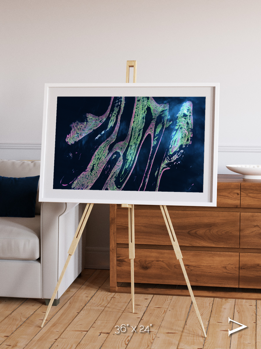 Painted Archipelago, Belcher Islands Framed & Mounted Print