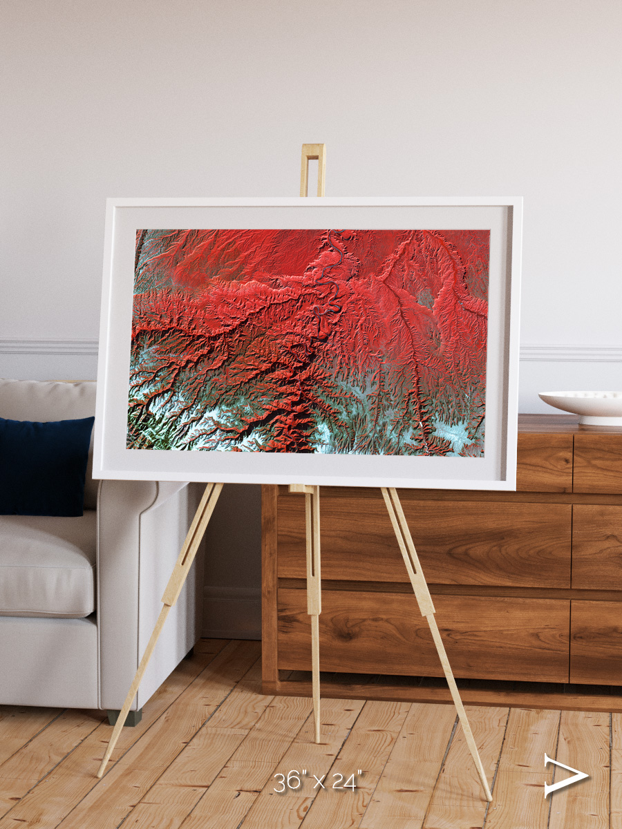 Ice River, Desolation Canyon Framed & Mounted Print