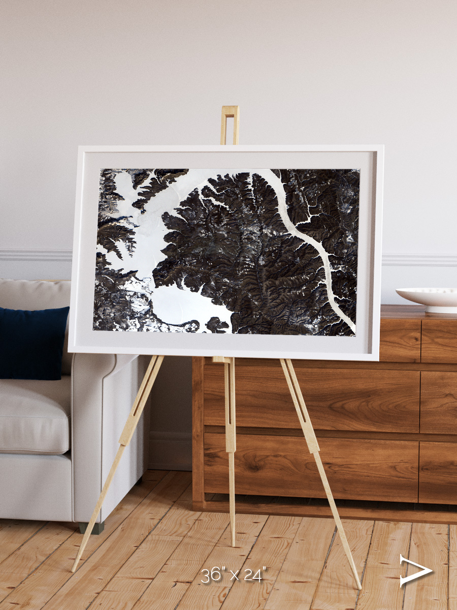 Dragon Lake, Siberia Framed & Mounted Print