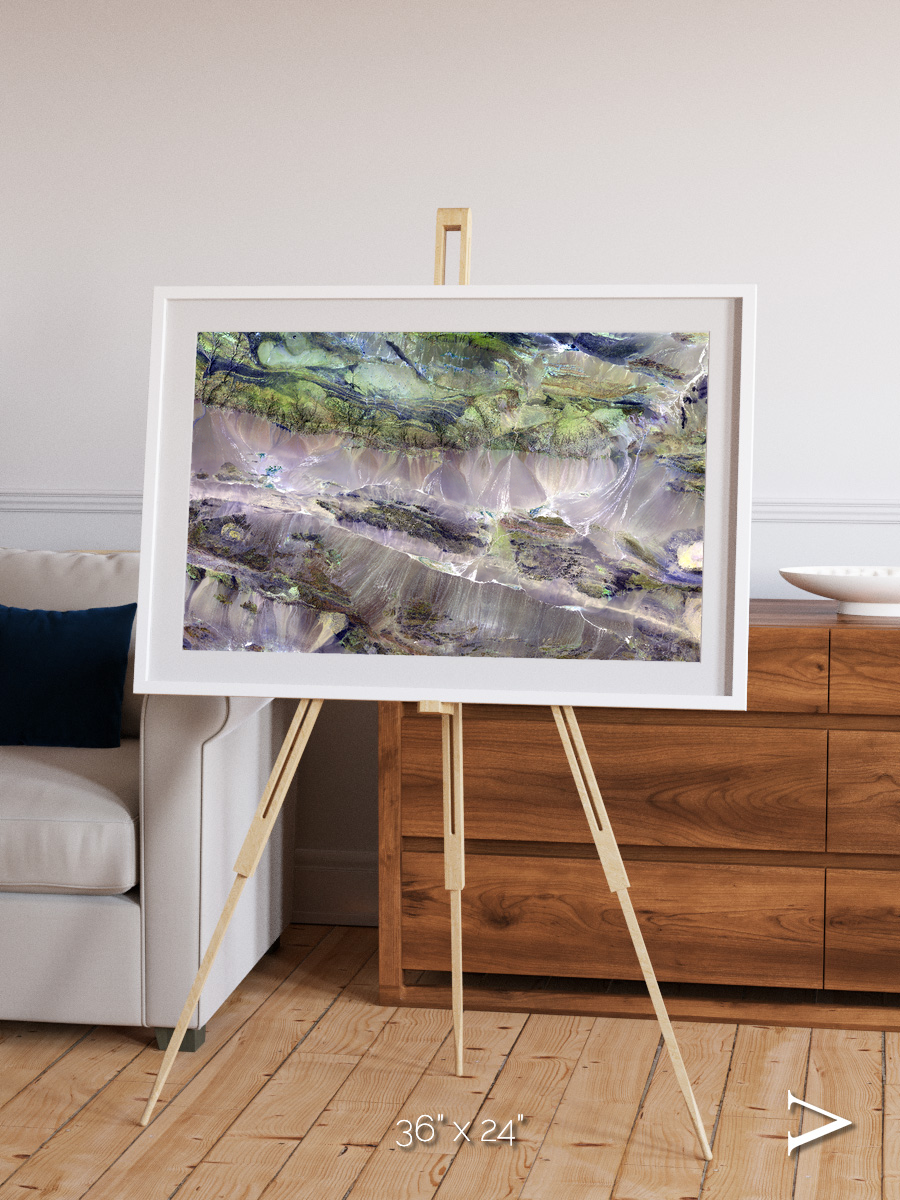 Arid Mosaic, Edrengiyn Nuruu Framed & Mounted Print