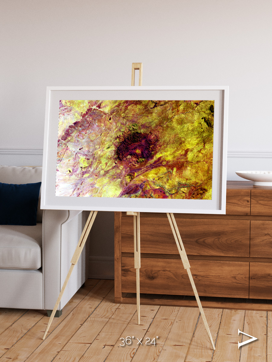 Magma Plains, Erongo Massif Framed & Mounted Print