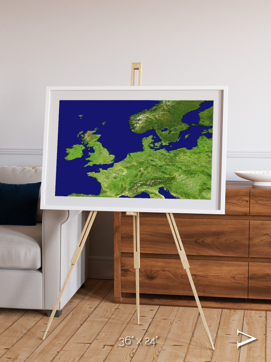 Arctic Outpost, Europe Framed & Mounted Print