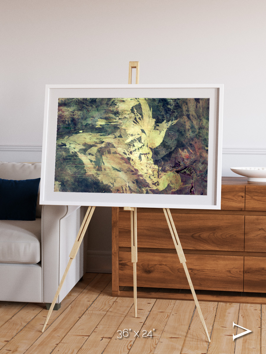Windwritten Dunes, Great Sandy Scars Framed & Mounted Print
