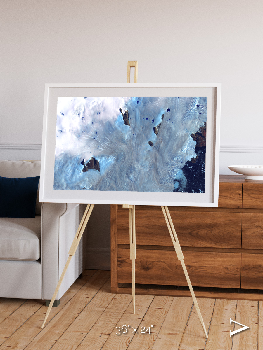 Waterways, Greenland Coast Framed & Mounted Print