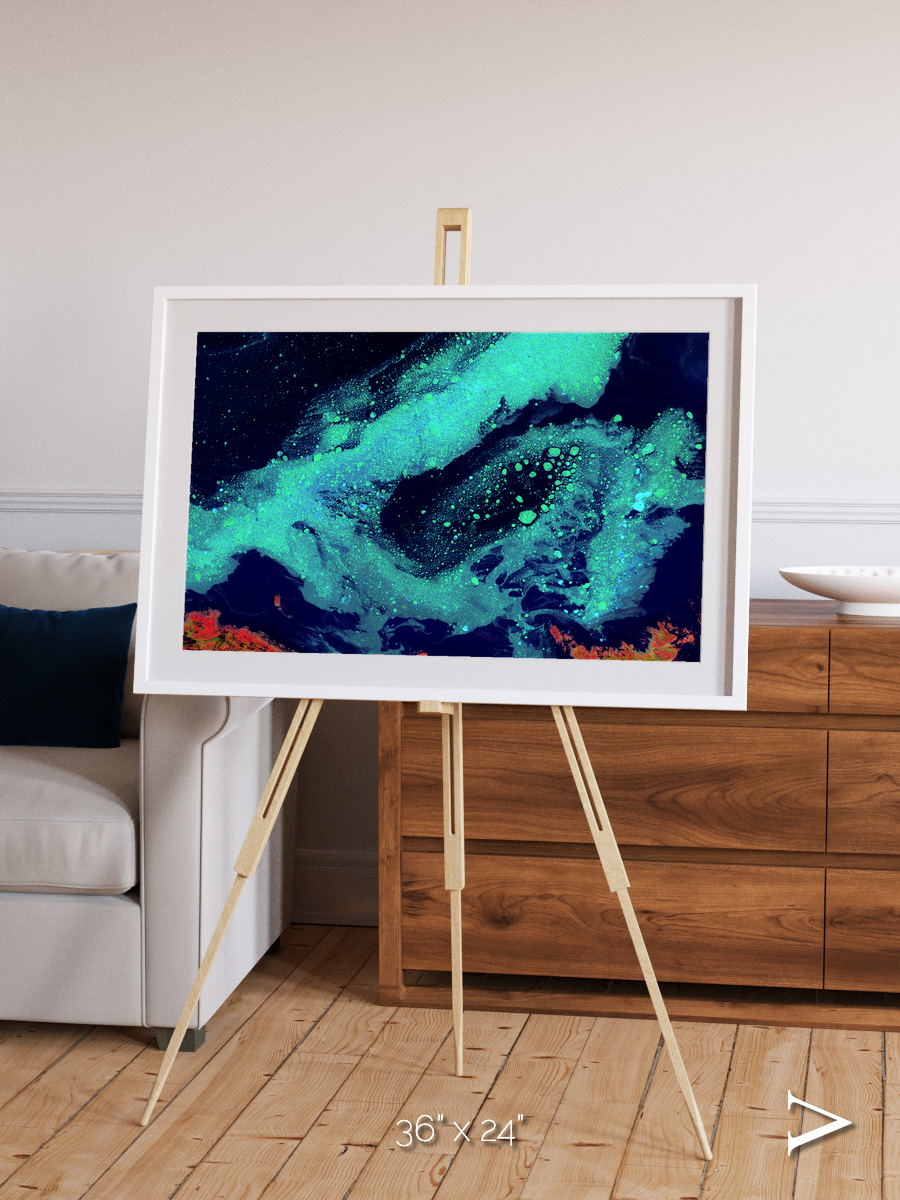 Frozen Currents, Foxe Basin Framed & Mounted Print