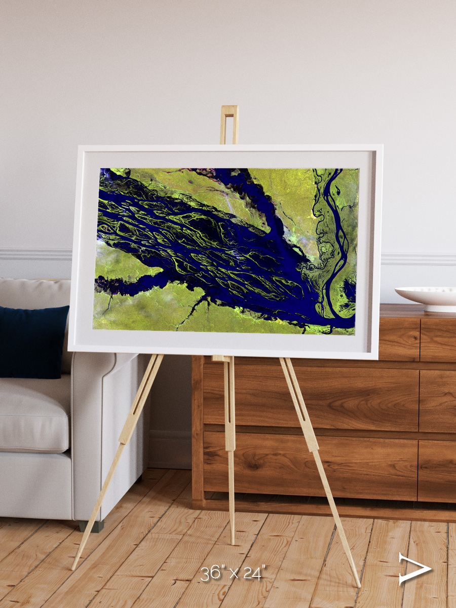 Painted Archipelago, Jau Park Framed & Mounted Print