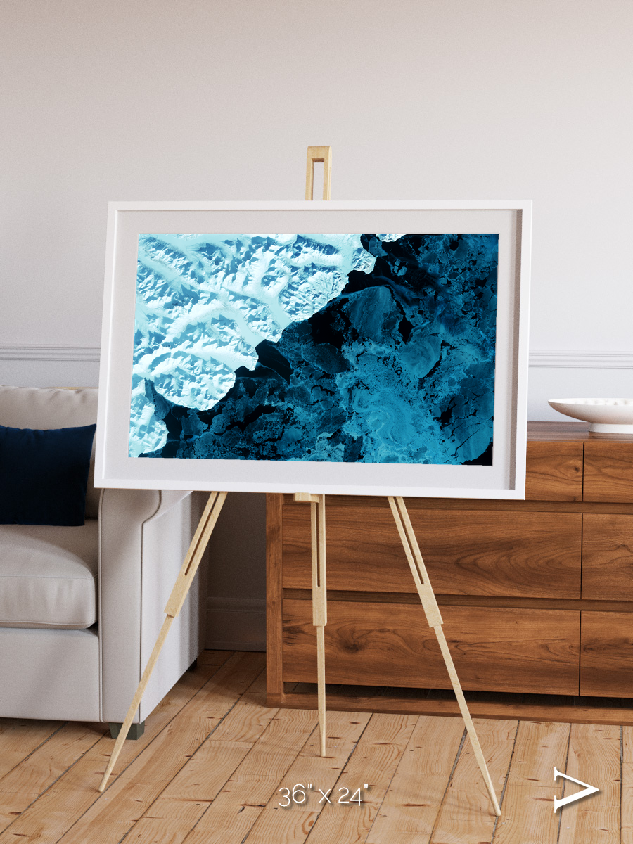 Glacial Passage, Kamchatka Peninsula Framed & Mounted Print
