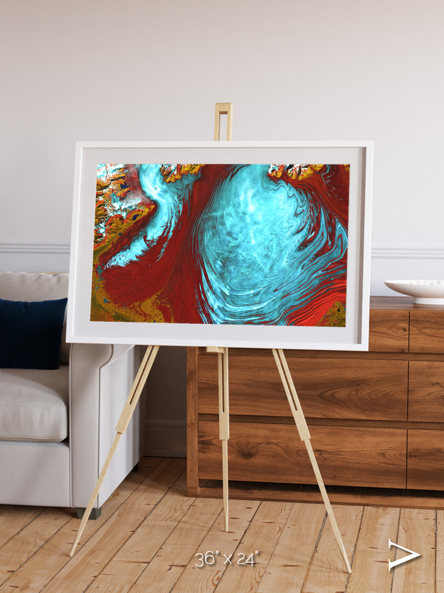 Glacial Passage, Malaspina Glacier Framed & Mounted Print