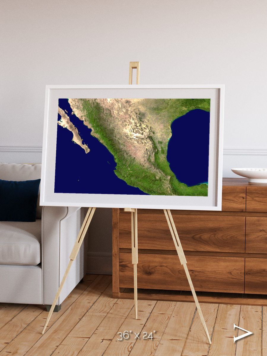 Windwritten Sands, Mexico and Central America Framed & Mounted Print