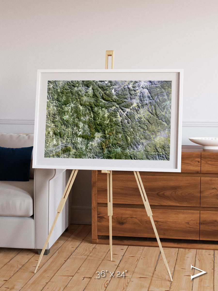 Earth in Colour, Namaqualand Framed & Mounted Print