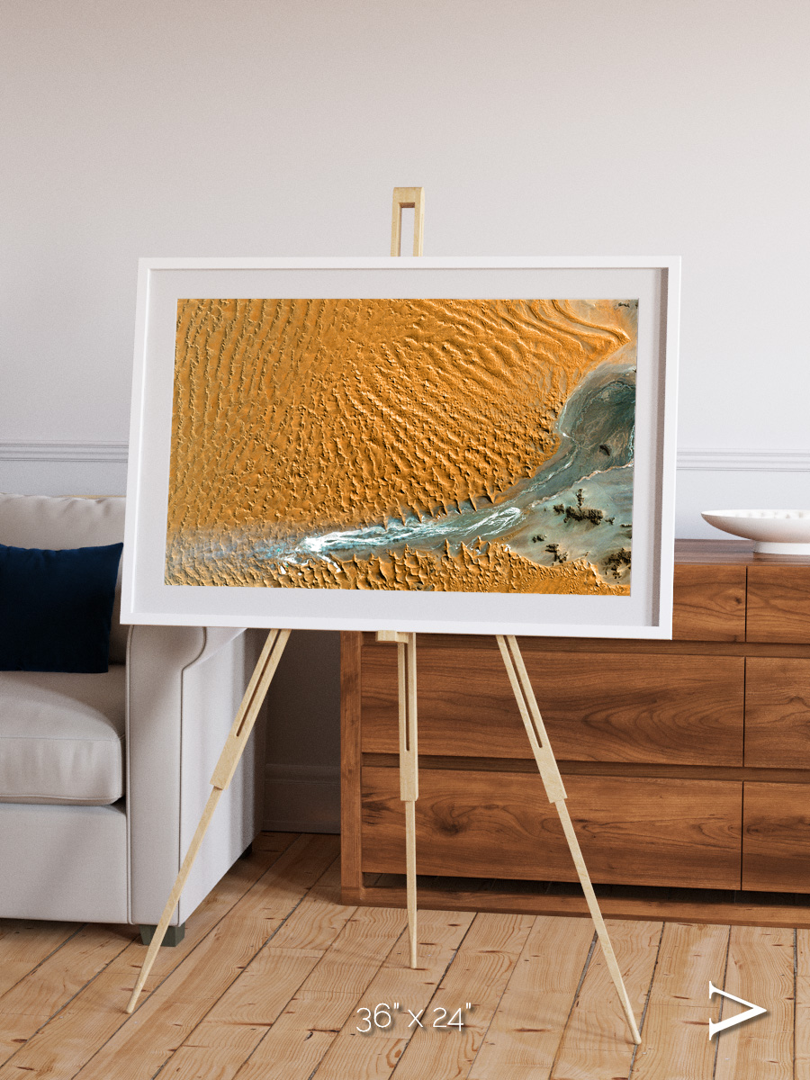 Sands in Motion, Namib Desert Framed & Mounted Print