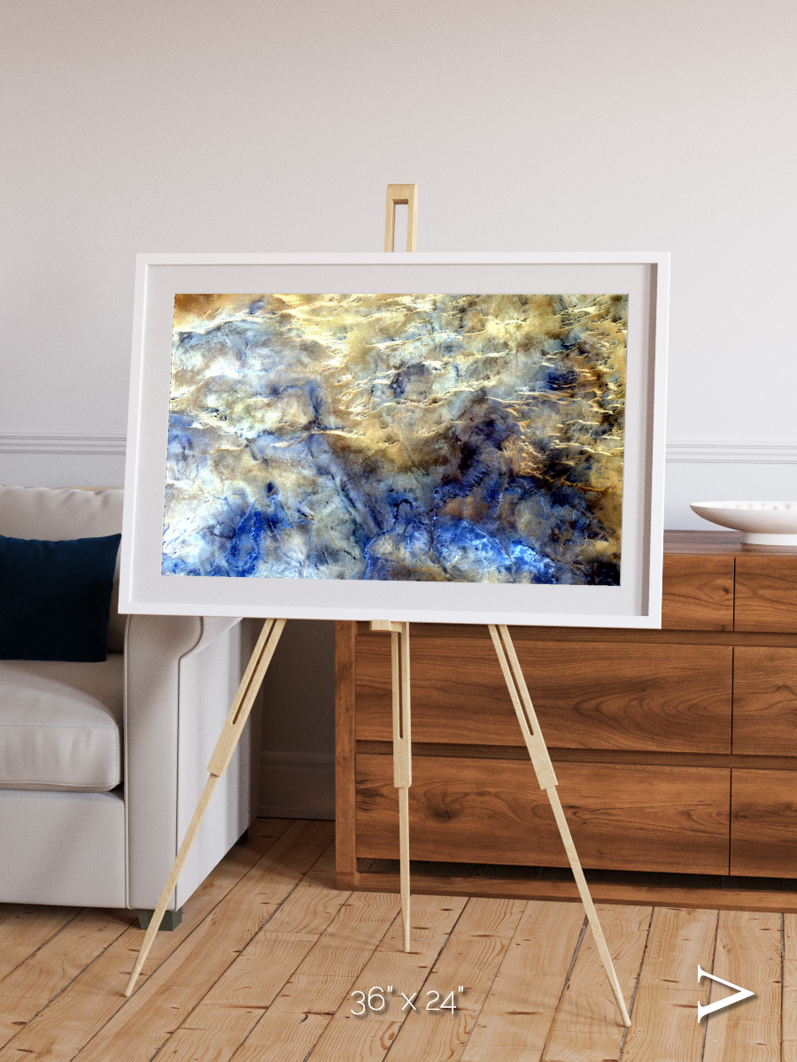 Heat Scars, No Mans Land Framed & Mounted Print