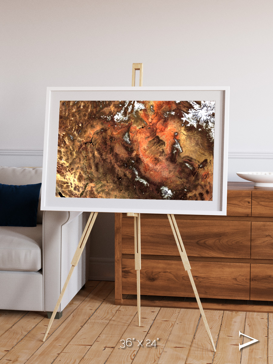 Sunlit Dunes, North America Framed & Mounted Print