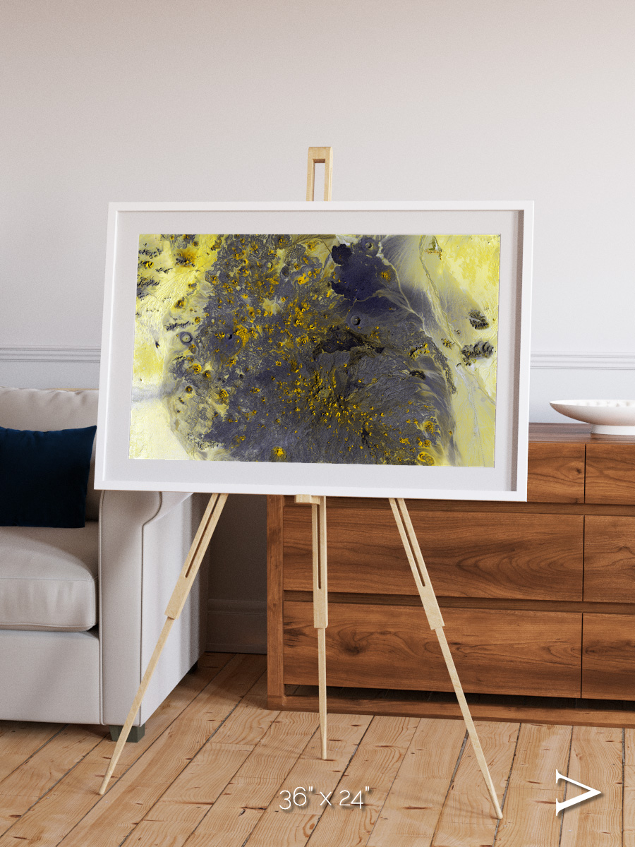 Dormant Giants, Pinacate Volcano Field Framed & Mounted Print