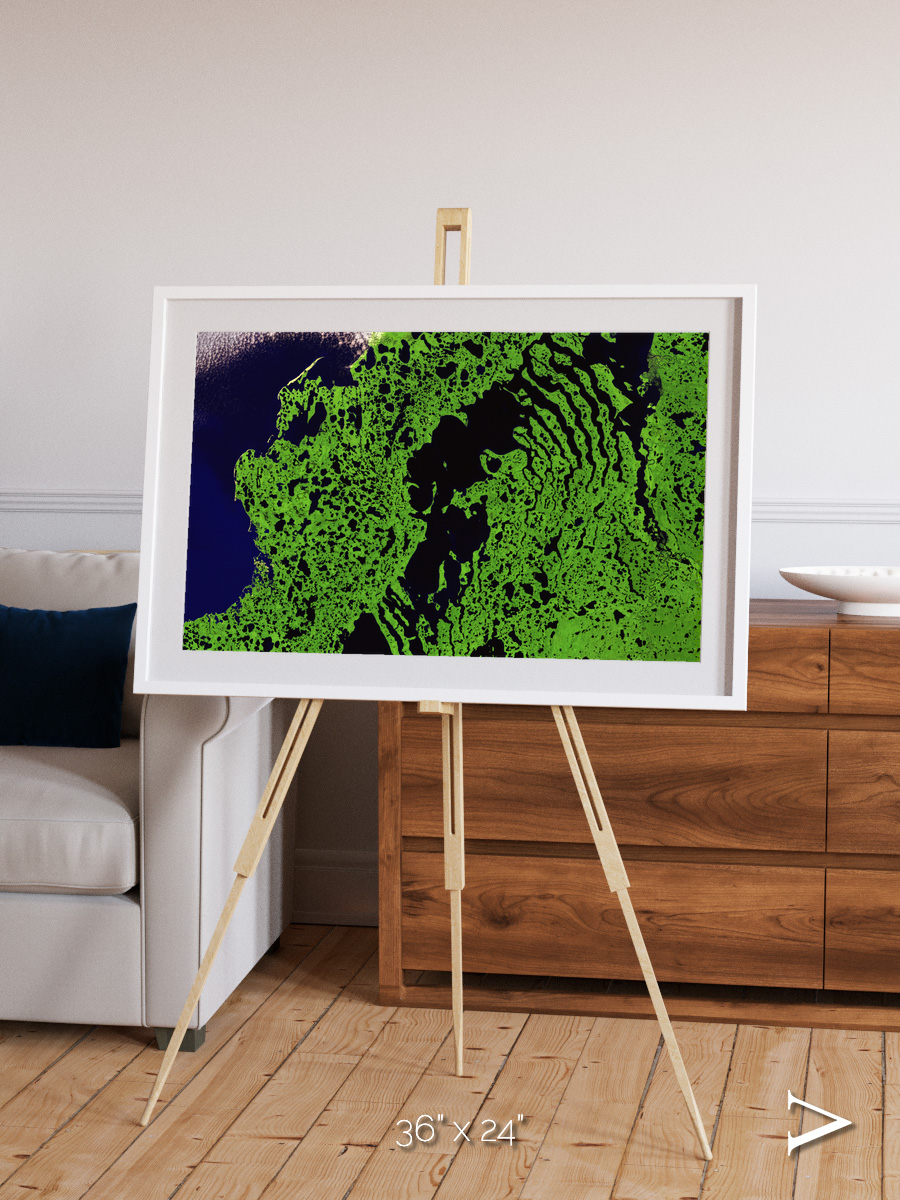 Tundra Reach, Liverpool Bay Framed & Mounted Print