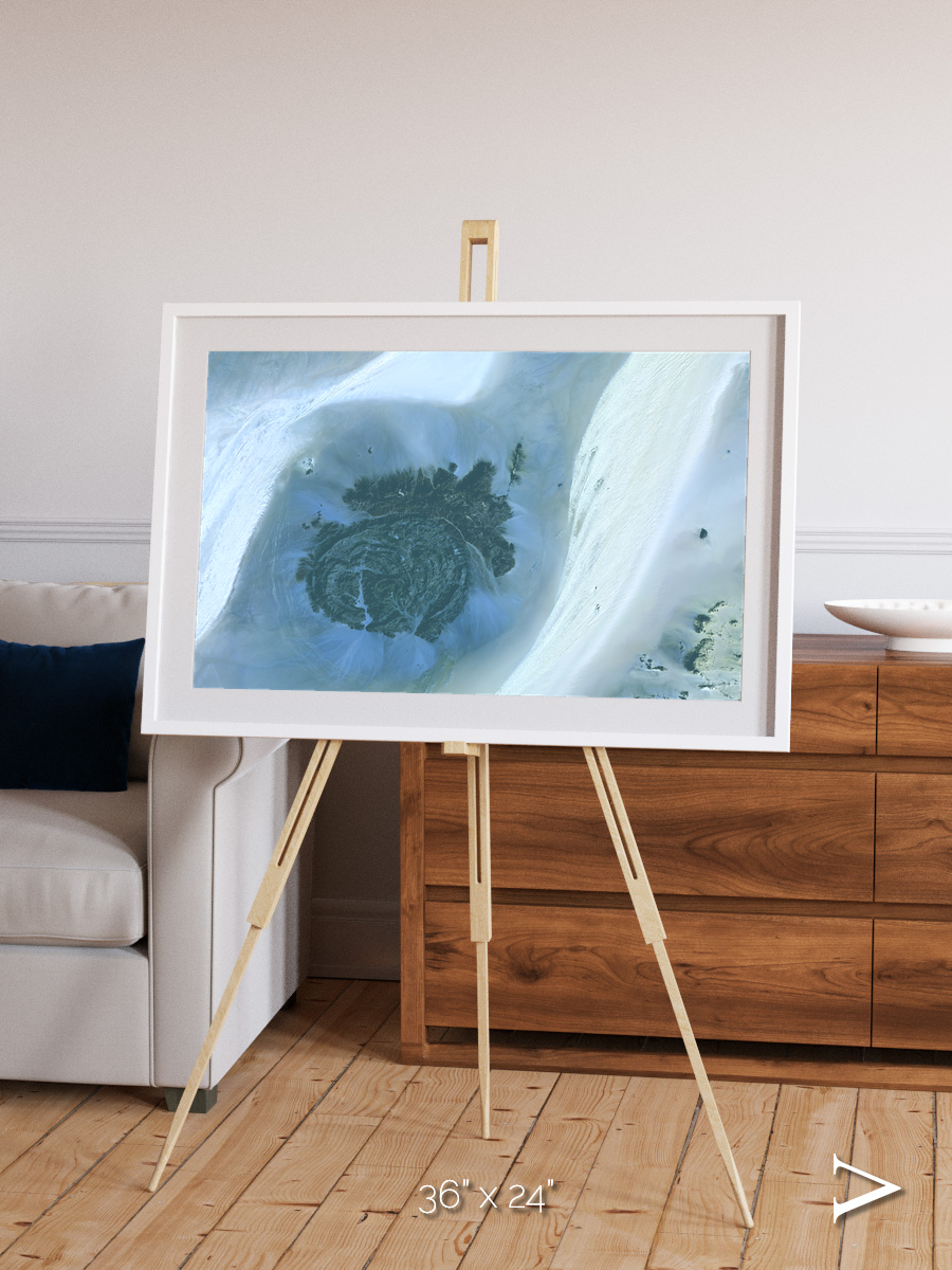 Shifting Dunes, Sahara Desert Framed & Mounted Print
