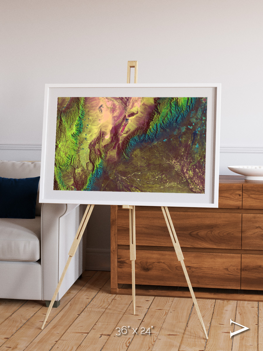 Textured Earth, Sierra de Velasco Framed & Mounted Print