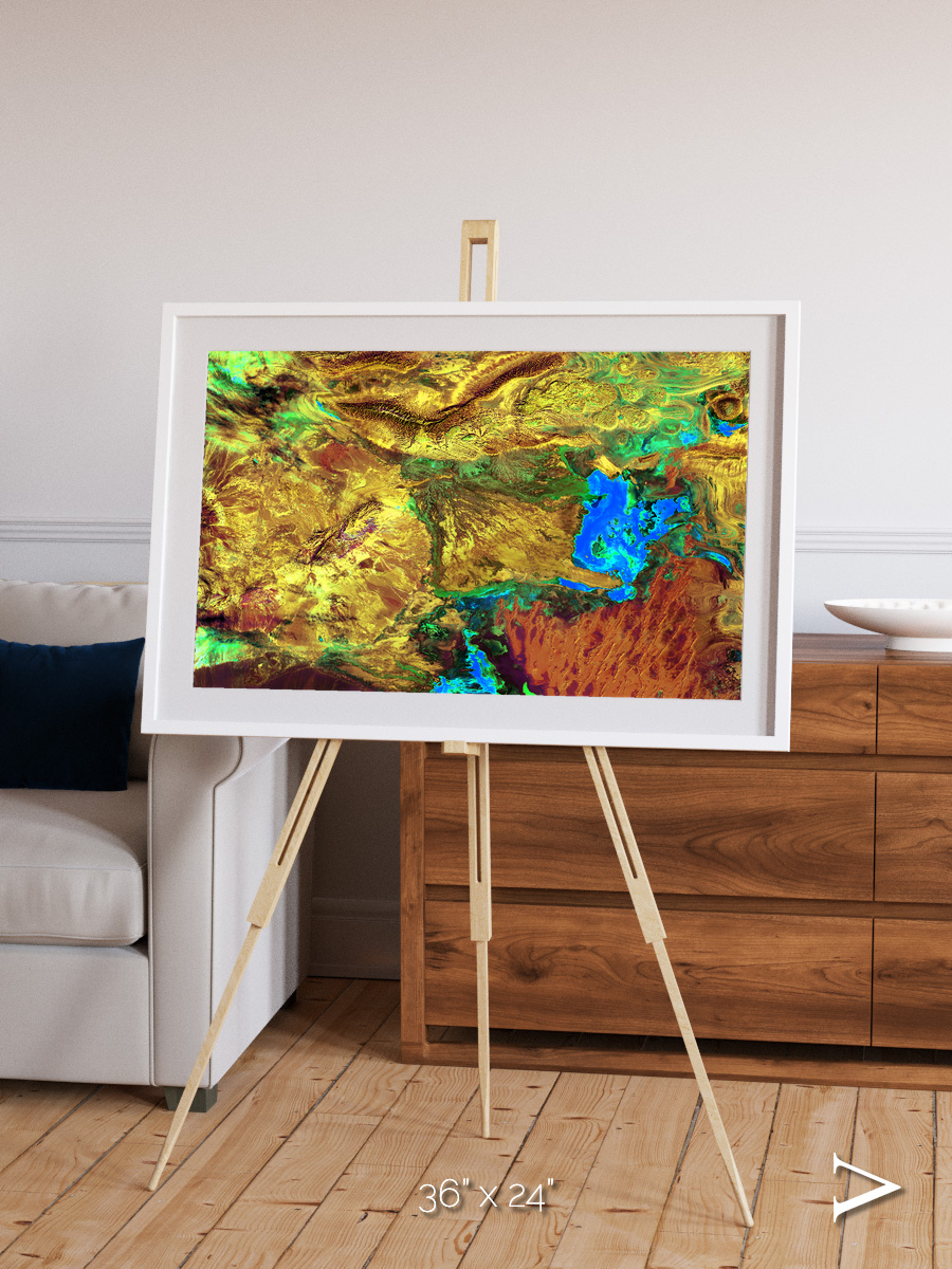 Salt and Storm, Dasht-e Kavir Framed & Mounted Print