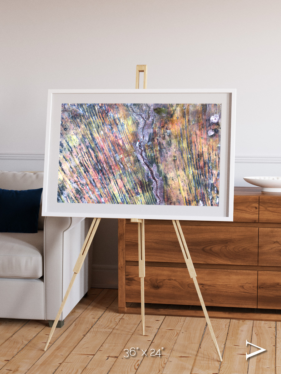 Crevasse Lines, The Optimist Framed & Mounted Print