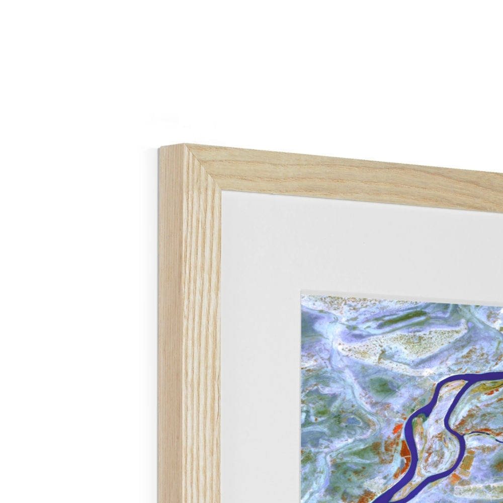 Islands in Blue, Niger River Framed & Mounted Print