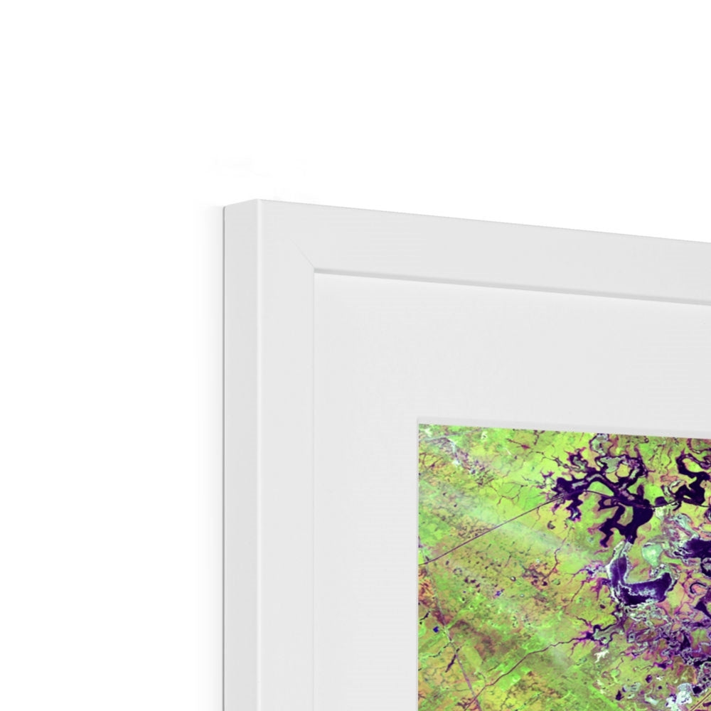 Wetland Mosaic, Cabo San Antonio Framed & Mounted Print