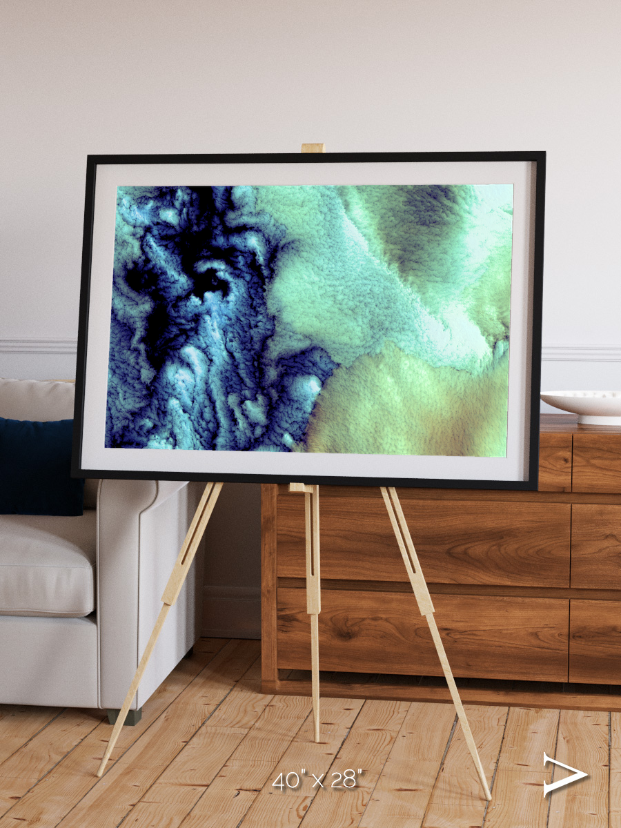 Shifting Skies, Aleutian Islands Framed & Mounted Print