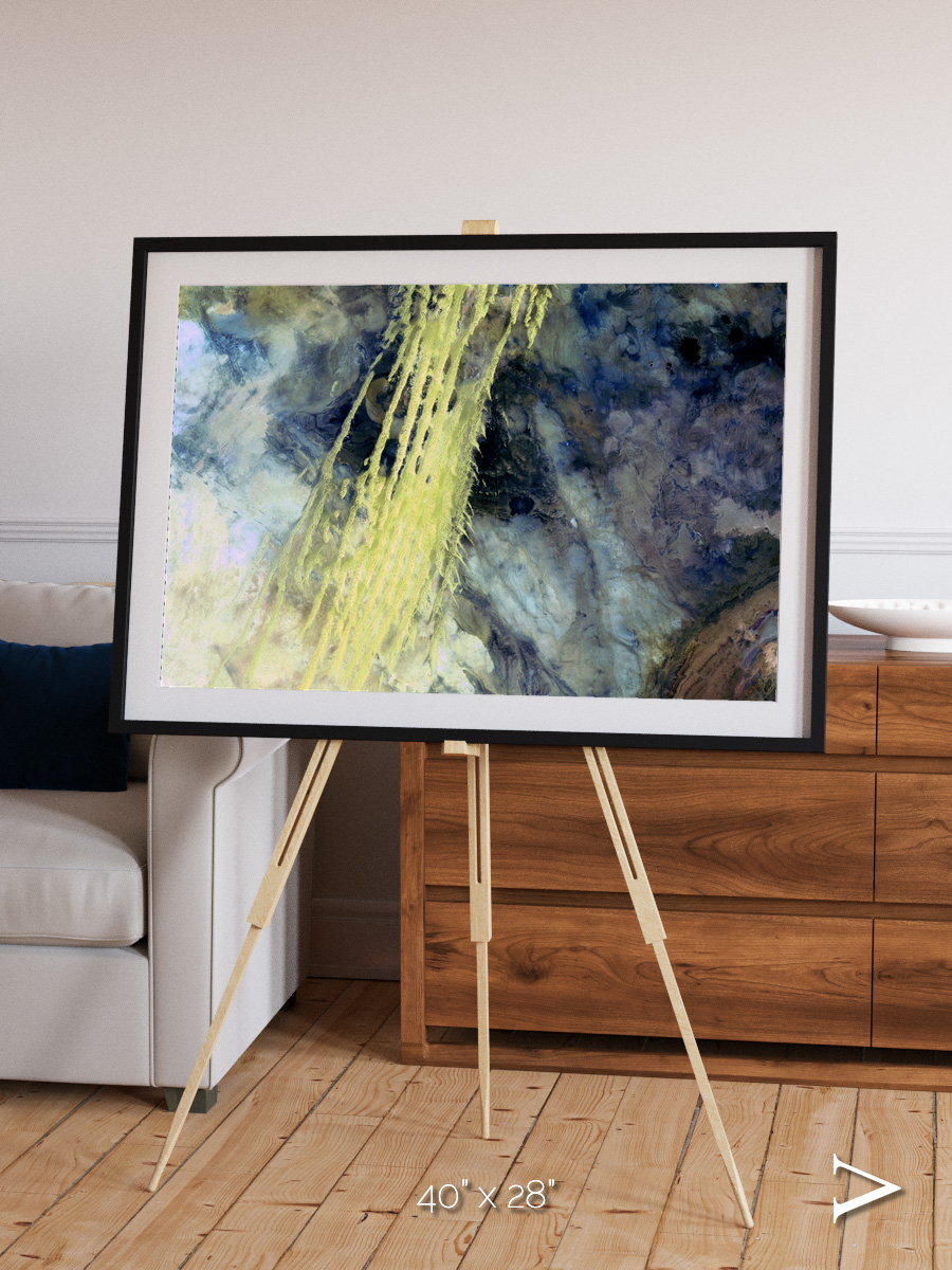 Shifting Sands, Algerian Abstract Framed & Mounted Print