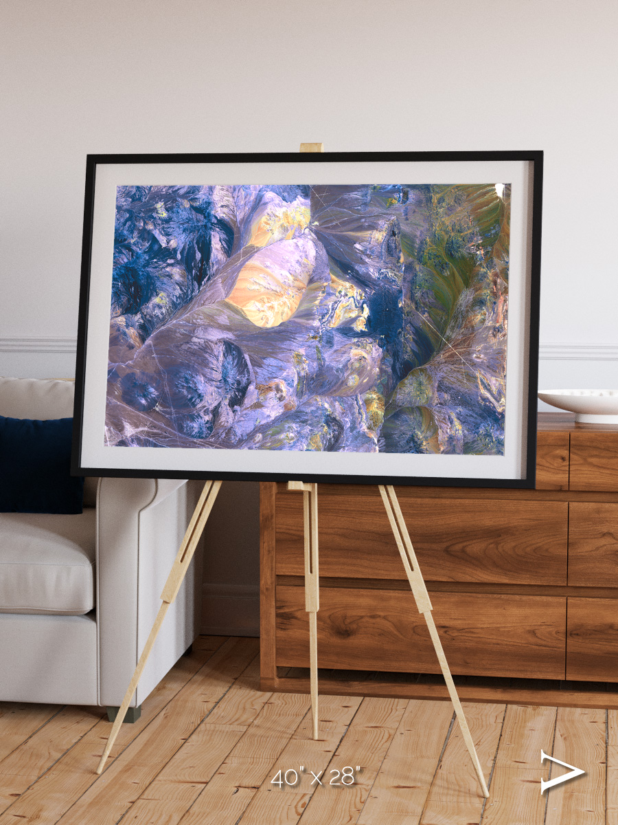 Heat Scars, Andes Framed & Mounted Print