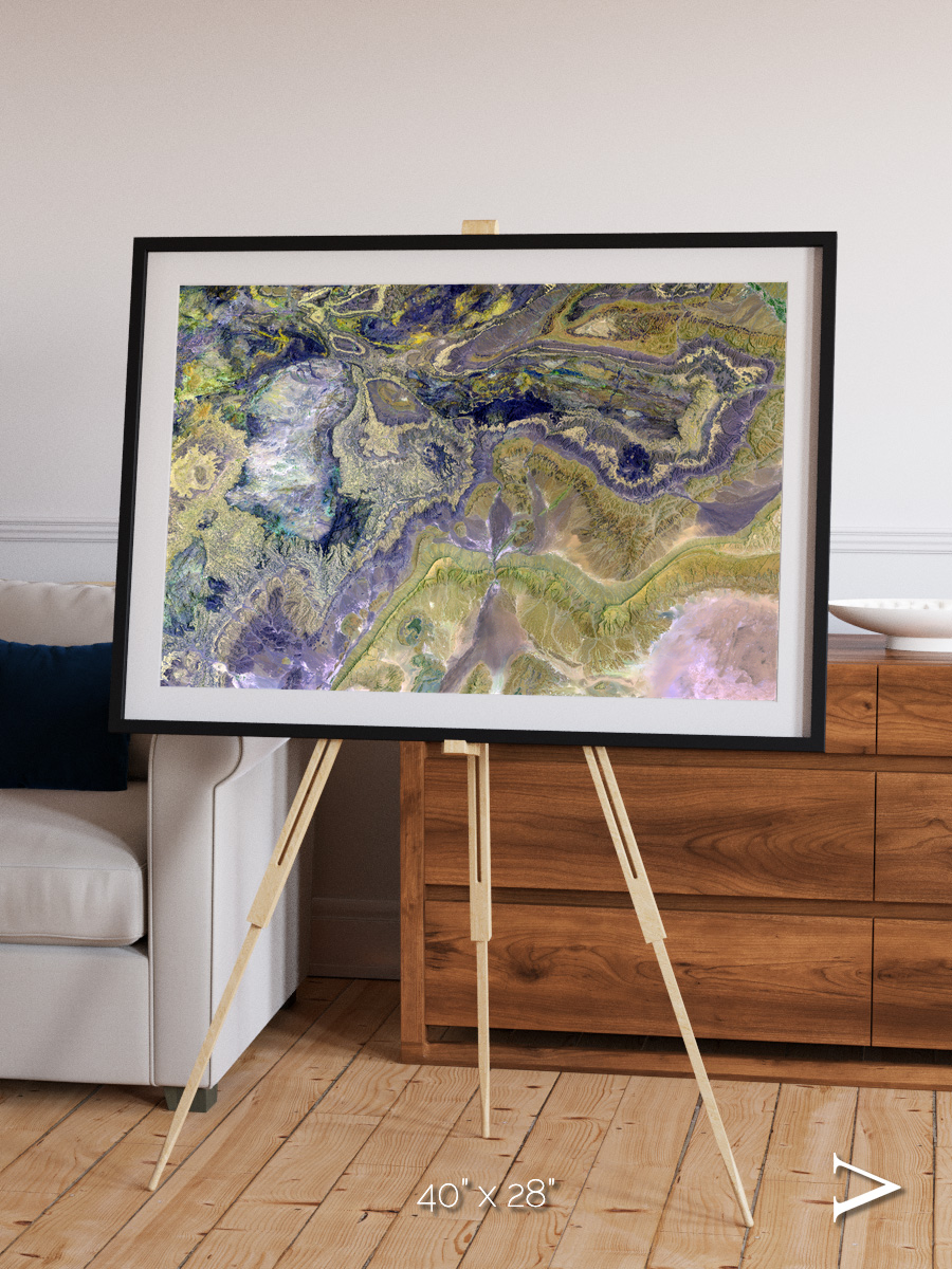 Mineral Horizons, Anti-Atlas Framed & Mounted Print