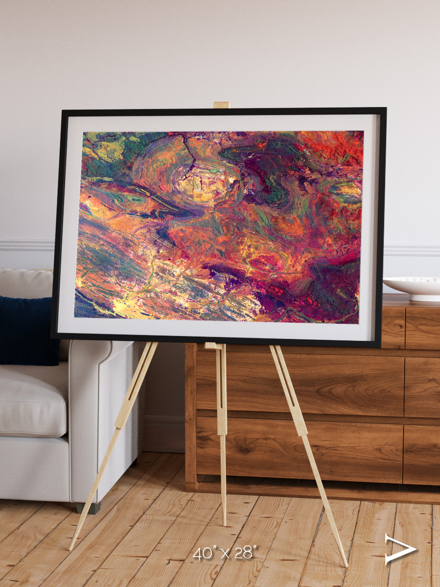 Rock and Ore, Hamersley Framed & Mounted Print