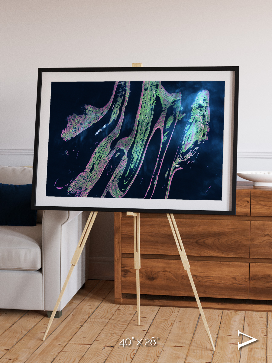 Painted Archipelago, Belcher Islands Framed & Mounted Print