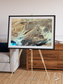 Saline Patterns, Dasht-e Kevir Framed & Mounted Print