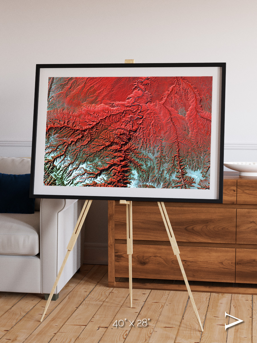 Ice River, Desolation Canyon Framed & Mounted Print
