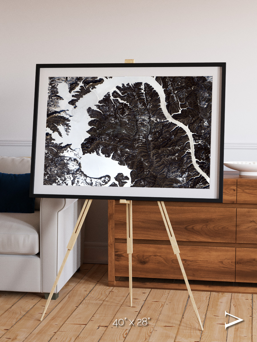 Dragon Lake, Siberia Framed & Mounted Print