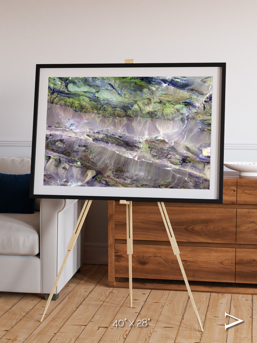 Arid Mosaic, Edrengiyn Nuruu Framed & Mounted Print