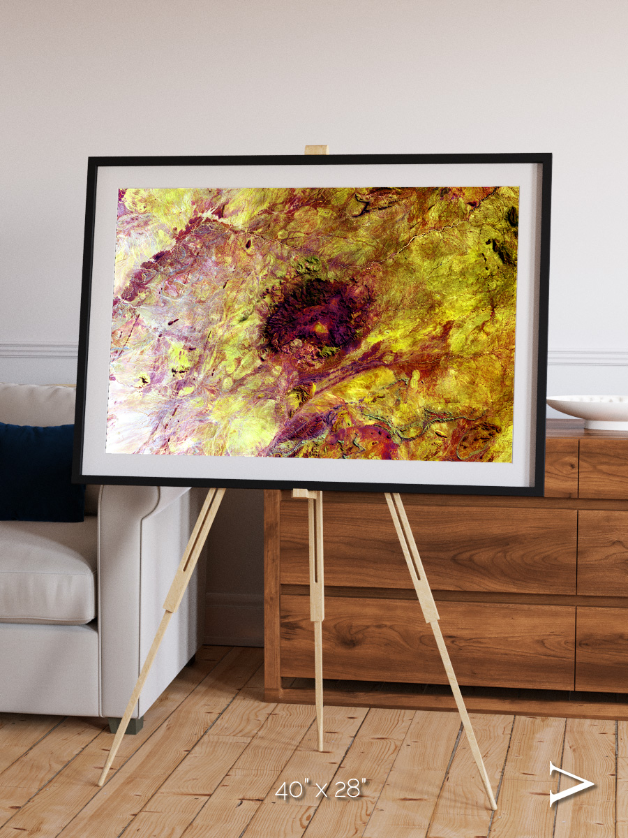Magma Plains, Erongo Massif Framed & Mounted Print