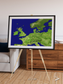 Arctic Outpost, Europe Framed & Mounted Print